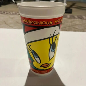 Vintage Looney Tunes Tweety Bird Coca-Cola ICEE Promo 16oz. Plastic Cup